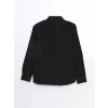 LCWAIKIKI Formal SİYAH Regular Fit Uzun Kollu Armürlü Erkek Gömlek
