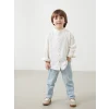 LCW Kids EKRU Hakim Yaka Uzun Kollu Erkek Çocuk Gömlek ve Jean Pantolon 2li