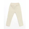 LCW Kids BEJ Beli Lastikli Basic Keten Erkek Çocuk Pantolon