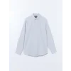LCWAIKIKI Formal GRİ Slim Fit Uzun Kollu Armürlü Erkek Gömlek