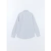LCWAIKIKI Formal GRİ Slim Fit Uzun Kollu Armürlü Erkek Gömlek