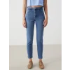 LCW Jeans İNDİGO Slim Mom Kadın Jean Pantolon