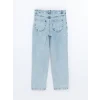 LCW Jeans İNDİGO Boyfriend Yırtık Detaylı Kadın Jean Pantolon