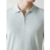 LCW Vision YEŞİL Polo Yaka Kısa Kollu Penye Erkek Tişört