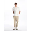 XSIDE BEJ Standart Kalıp Gabardin Erkek Jogger Pantolon