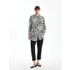 LCWAIKIKI Classic SİYAH Desenli Kadın Gömlek Tunik