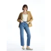 LCW Jeans İNDİGO Straight Fit Kadın Jean Pantolon
