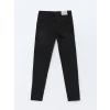 LCW Kids SİYAH Beli Ayarlanabilir Lastikli Erkek Çocuk Jean Pantolon