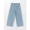 LCW Kids MAVİ Beli Ayarlanabilir Lastikli Kız Çocuk Jean Pantolon