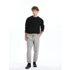 XSIDE GRİ Standart Kalıp Gabardin Erkek Jogger Pantolon