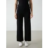 LCWAIKIKI Classic SİYAH Beli Lastikli Geniş Paça Kadın Pantolon