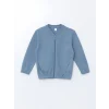 LCW Kids MAVİ Basic Erkek Çocuk Fermuarlı Sweatshirt