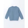 LCW Kids MAVİ Basic Erkek Çocuk Fermuarlı Sweatshirt