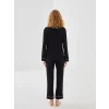 LCW DREAM SİYAH Gömlek Yaka Kadın Pijama Takımı