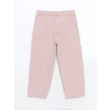 LCW Kids PEMBE Beli Ayarlanabilir Nakışlı Kız Çocuk Pantolon