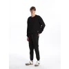 XSIDE SİYAH Standart Kalıp Gabardin Erkek Jogger Pantolon