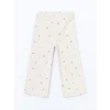 LCW Kids EKRU Beli Lastikli Çiçekli Kız Çocuk Pantolon