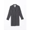 LCW Grace SİYAH Çizgili Poplin Kadın Gömlek Tunik