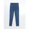 LCWAIKIKI Classic İNDİGO Slim Fit Kadın Jean Pantolon