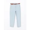 LCW Jeans İNDİGO Beli Kemerli Mom Fit Kadın Jean Pantolon