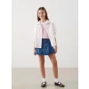 LCW Kids İNDİGO Beli Lastikli Kız Çocuk Jean Şort Etek