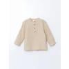 LCW baby BEJ Hakim Yaka Erkek Bebek Gömlek ve Pantolon 2li