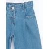 LCW Kids İNDİGO Beli Lastikli Kız Çocuk Jean Pantolon
