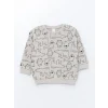 LCW baby GRİ Bisiklet Yaka Erkek Bebek Sweatshirt ve Pantolon 2li Takım