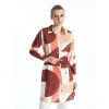 LCWAIKIKI Classic TURUNCU Desenli Kadın Gömlek Tunik