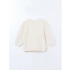 LCW baby EKRU Bisiklet Yaka Baskılı Erkek Bebek Sweatshirt ve Eşofman Alt 2li