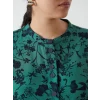 LCW Grace YEŞİL Bisiklet Yaka Çiçekli Kadın Tunik