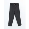 LCW Vision GRİ Beli Kemerli Loose Fit Kadın Pantolon