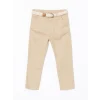 LCW Kids BEJ Beli Ayarlanabilir Gabardin Erkek Çocuk Pantolon
