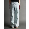 XSIDE MAVİ Wideleg Kadın Kargo Jean Pantolon