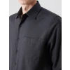 LCWAIKIKI Formal ANTRASİT Regular Fit Uzun Kollu Armürlü Erkek Gömlek