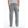 XSIDE GRİ Baggy Fit Erkek Jean Pantolon