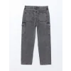 XSIDE ANTRASİT Baggy Fit Erkek Kargo Jean Pantolon