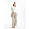 LCWAIKIKI Classic BEJ Loose Fit Kadın Pantolon
