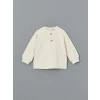 LCW baby EKRU Bisiklet Yaka Basic Erkek Bebek Sweatshirt ve Pantolon 2li