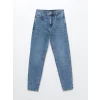 LCW Jeans İNDİGO Mom Fit Kadın Jean Pantolon