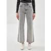 LCW Jeans GRİ Wideleg Kadın Jean Pantolon