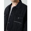 LCW Jeans SİYAH Rahat Kalıp Erkek Jean Ceket