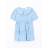 LCW Kids MAVİ Bebe Yaka Kız Çocuk Elbise