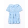 LCW Kids MAVİ Bebe Yaka Kız Çocuk Elbise