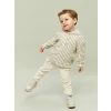 LCW baby EKRU Kapüşonlu Erkek Bebek Sweatshirt ve Pantolon 2li