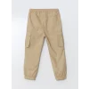 LCW Kids BEJ Beli Lastikli Erkek Çocuk Kargo Pantolon