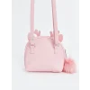 LCW ACCESSORIES PEMBE 3 Boyutlu Kız Çocuk Omuz Çantası