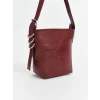 LCW ACCESSORIES BORDO Deri Görünümlü Kadın Omuz Çantası