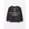 LCW Kids ANTRASİT Bisiklet Yaka Erkek Çocuk Kalın Sweatshirt
