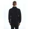 LCW Casual SİYAH Dik Yaka Uzun Kollu Erkek Sweatshirt